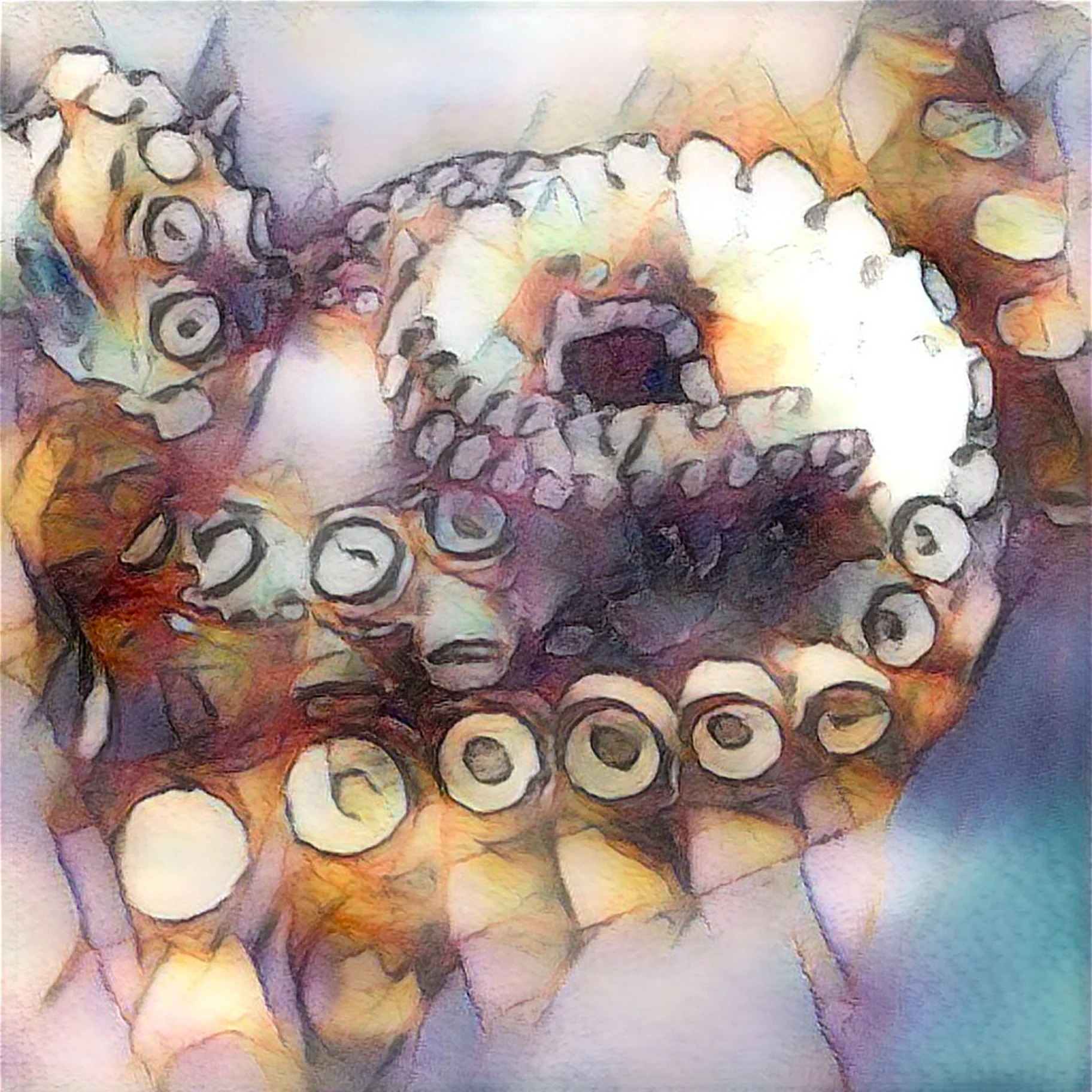 Octopot Linnearis - Stampa su Tela - Stampa su tela OctoWonders