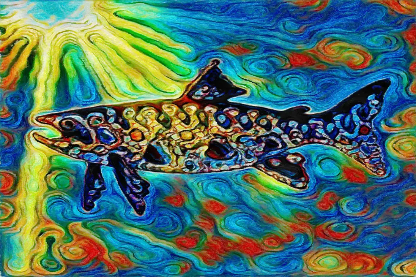 SALMOTRUTTA SOLARIS - Stampa su Tela - Stampa su tela OctoWonders