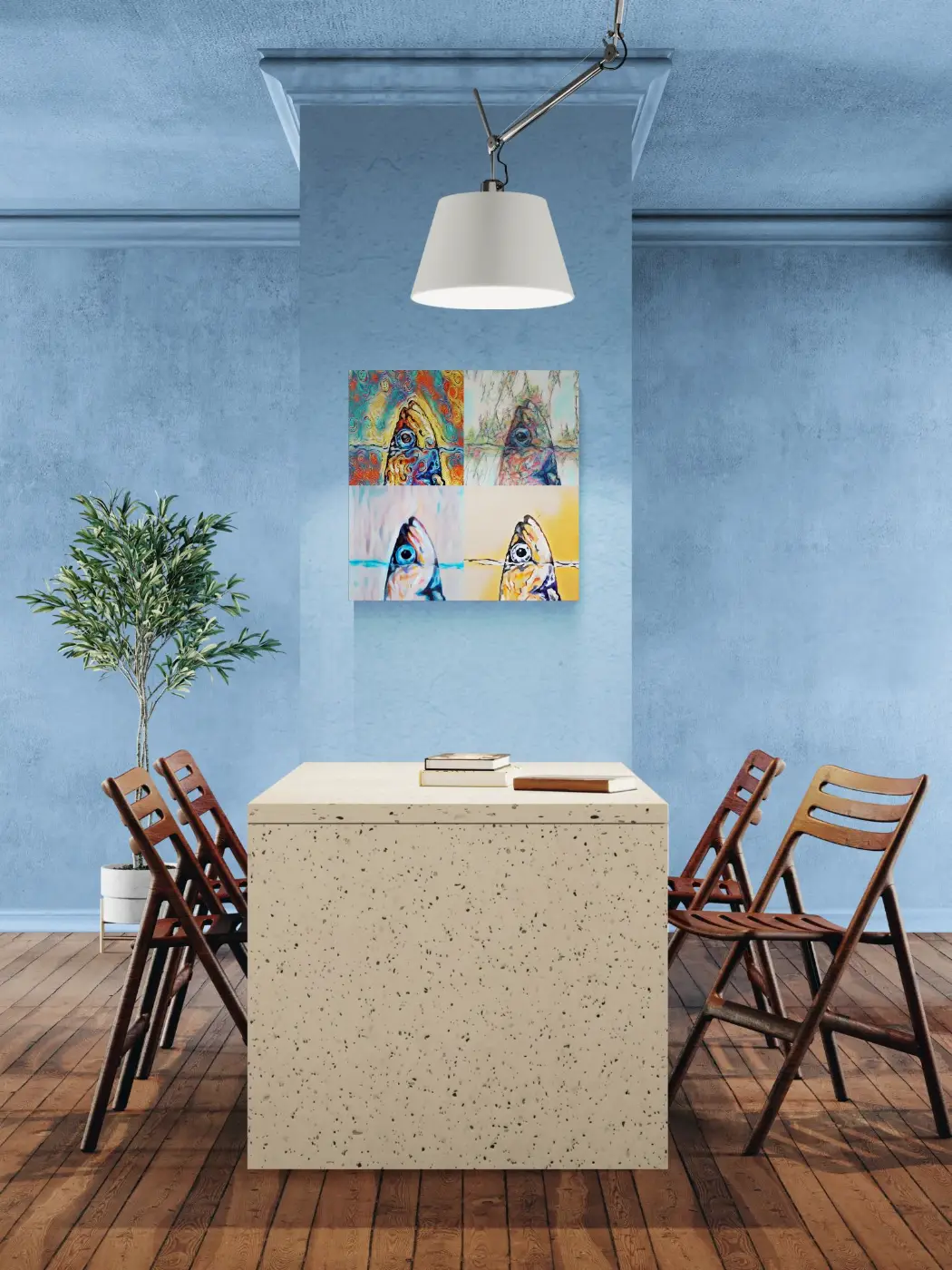 4Anchoios - 60x60 - Anteprima stampa in ambiente