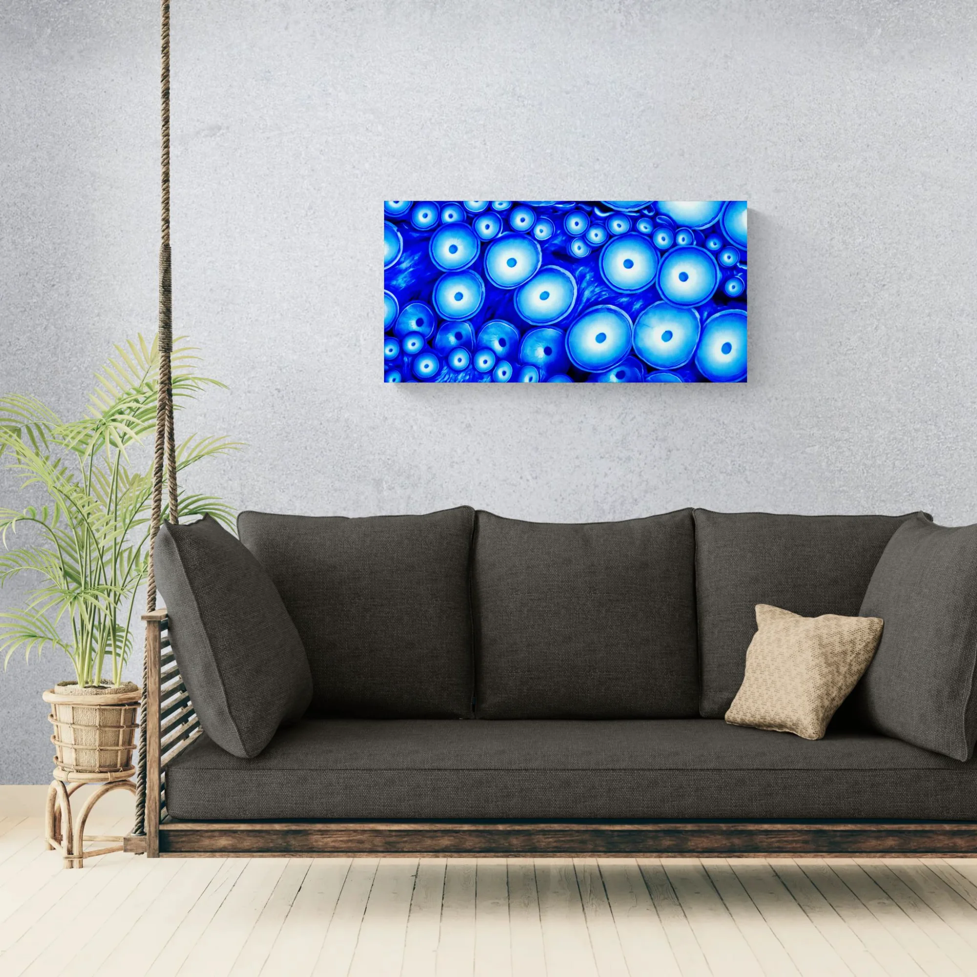 OCTOBLUE SUCKERS - 100x50 - Anteprima stampa in ambiente