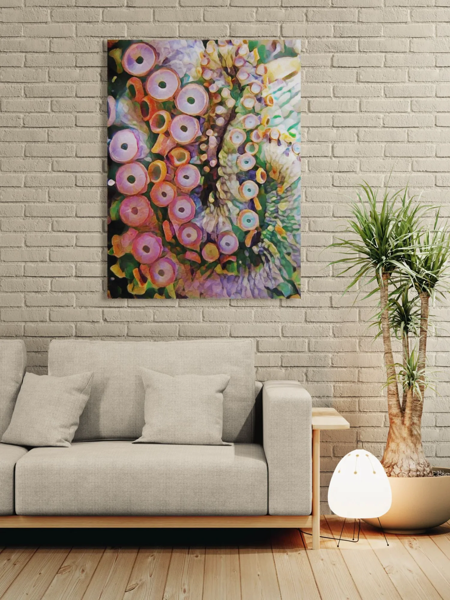 Octocups Kandirosae - 80x120 - Anteprima stampa in ambiente