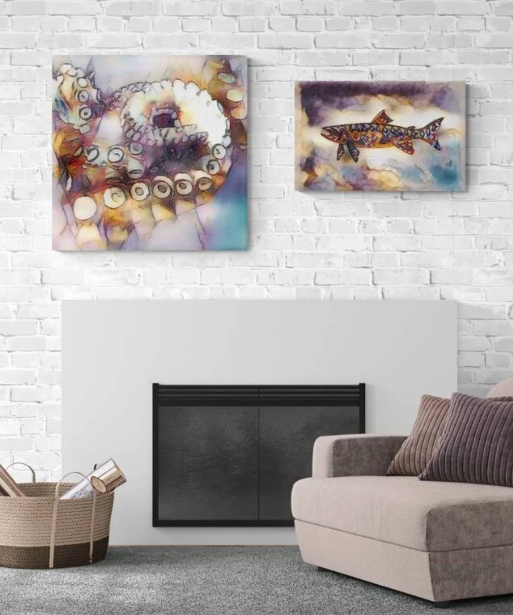 Octopot Linnearis - 60x60 - Anteprima stampa in ambiente