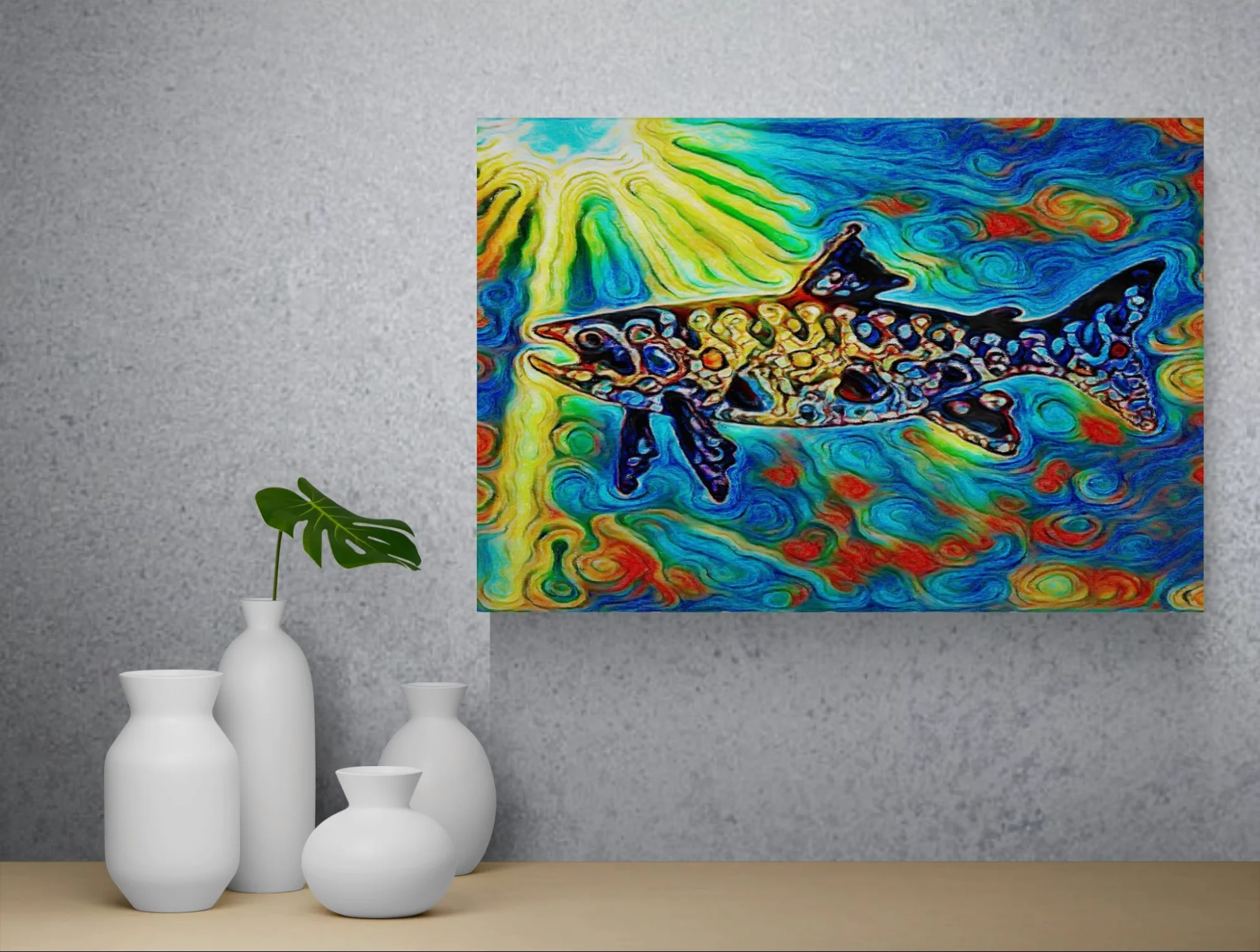 SALMOTRUTTA SOLARIS - 75x50 - Anteprima stampa in ambiente