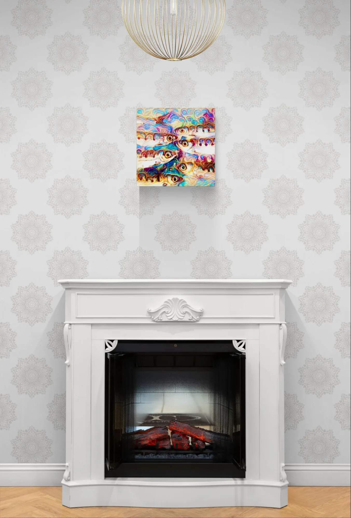 Sardinopsis - 40x40 - Anteprima stampa in ambiente