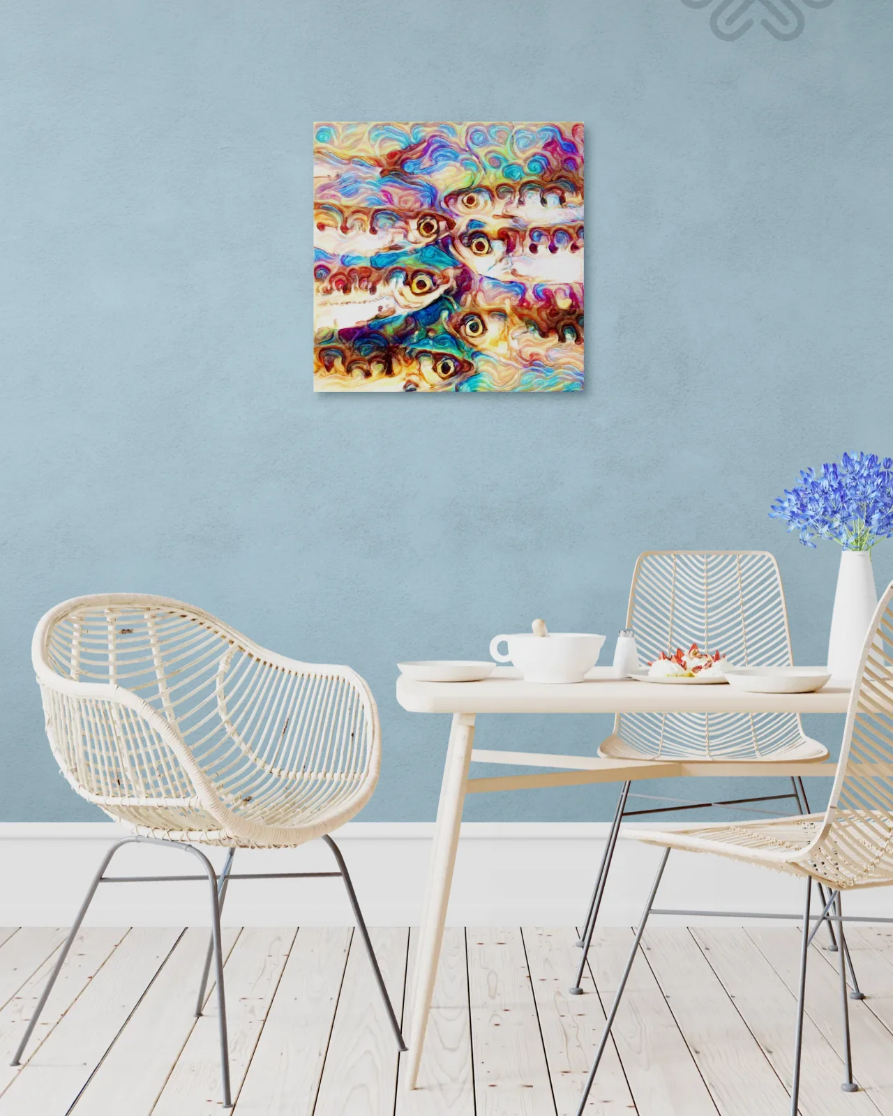 Sardinopsis - 60x60 - Anteprima stampa in ambiente