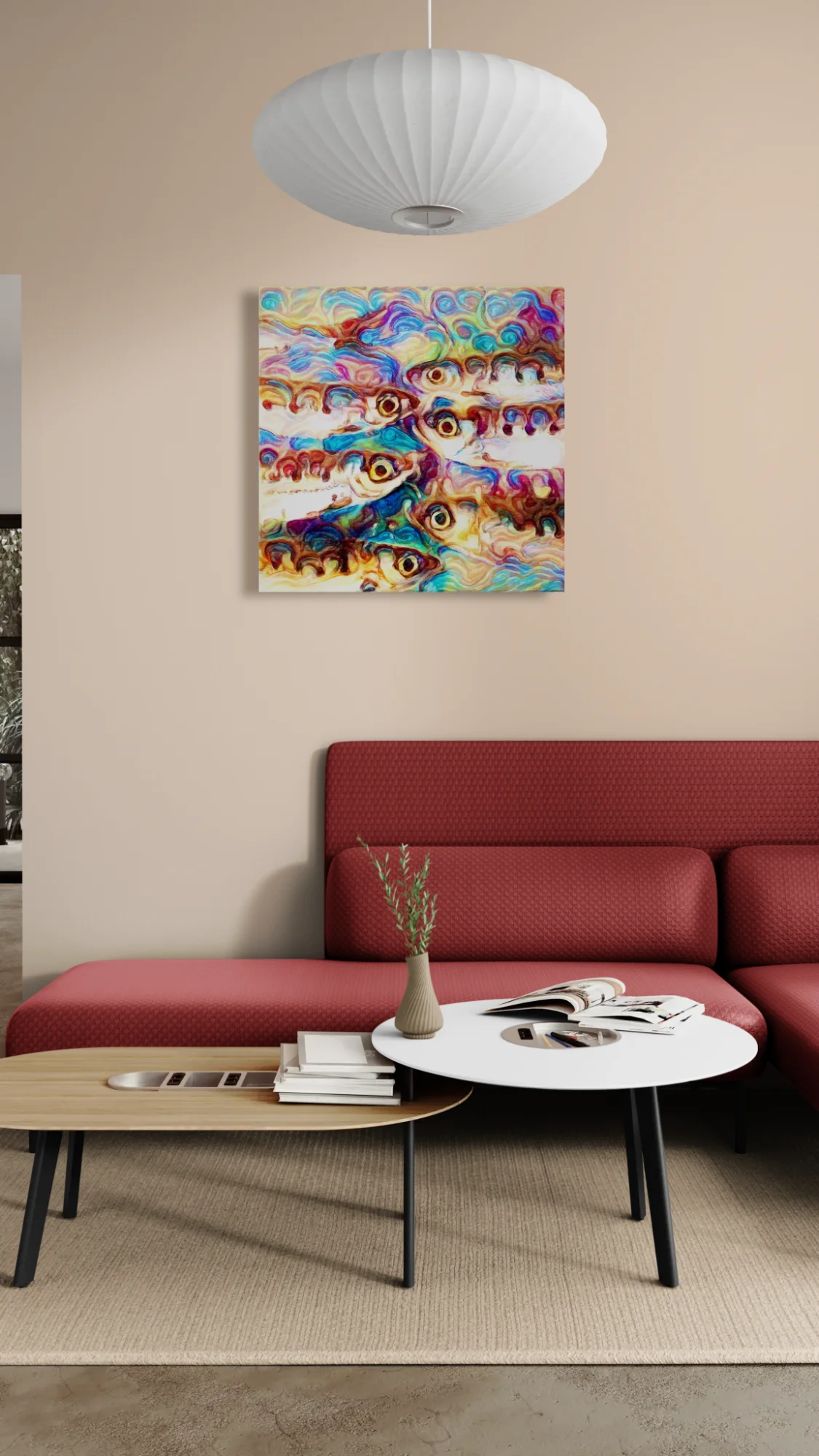 Sardinopsis - 80x80 - Anteprima stampa in ambiente