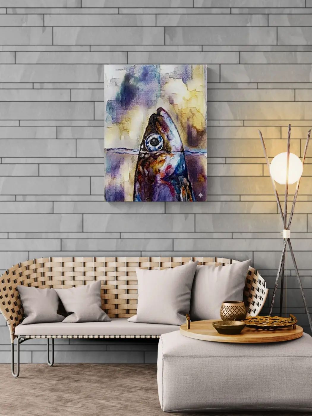 Anchoio Temporalis - 75x100 - Anteprima stampa in ambiente