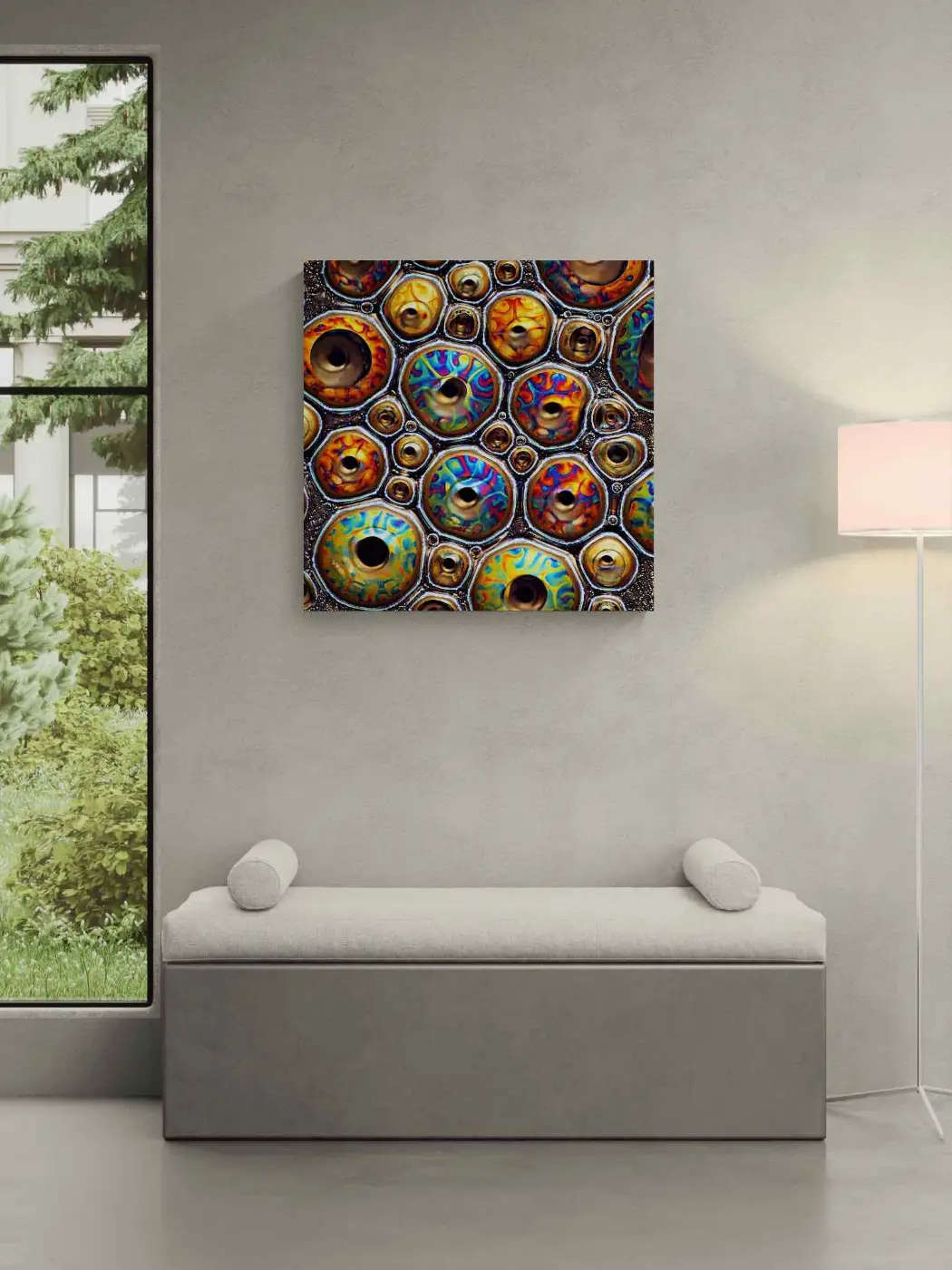 BOLLOVENTOSE - 80x80 - Anteprima stampa in ambiente