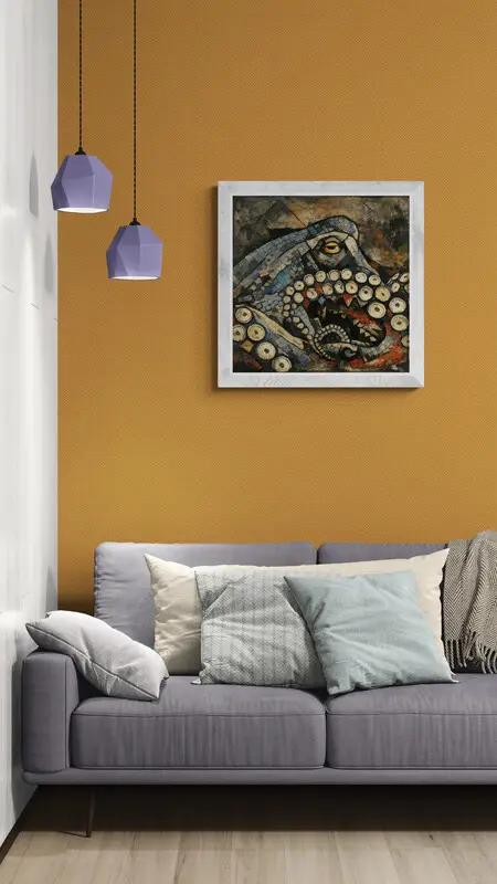 OctoCubist - 60x60 - Anteprima stampa in ambiente