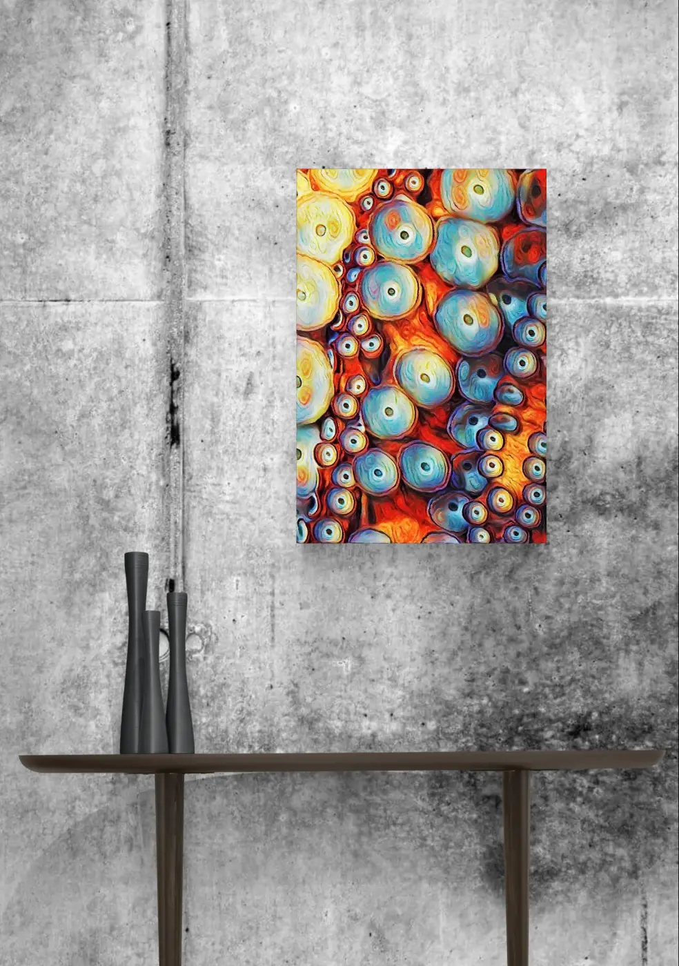 Octocups Antanis - 50x75 - Anteprima stampa in ambiente