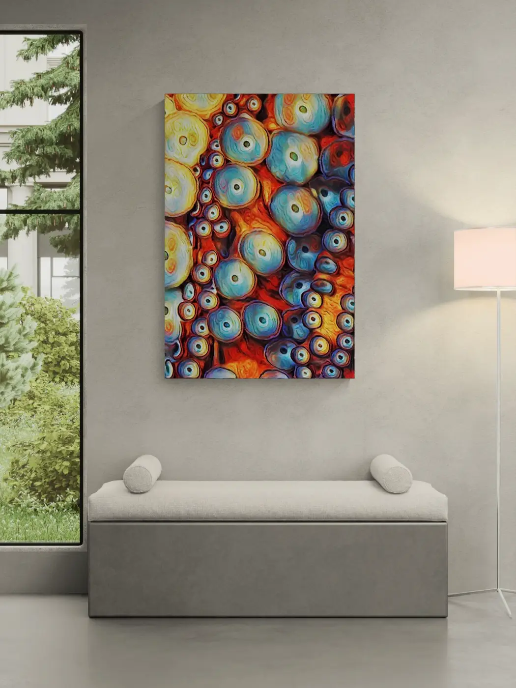 Octocups Antanis - 80x120 - Anteprima stampa in ambiente